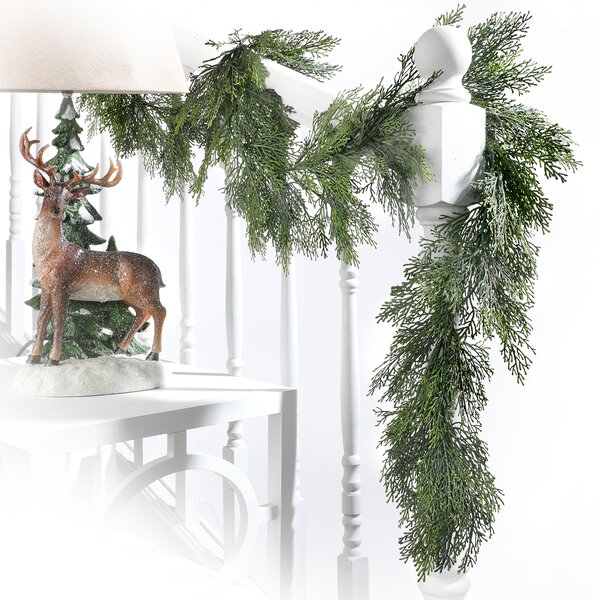 72'' In. Faux Cedar Garland & Reviews | Birch Lane